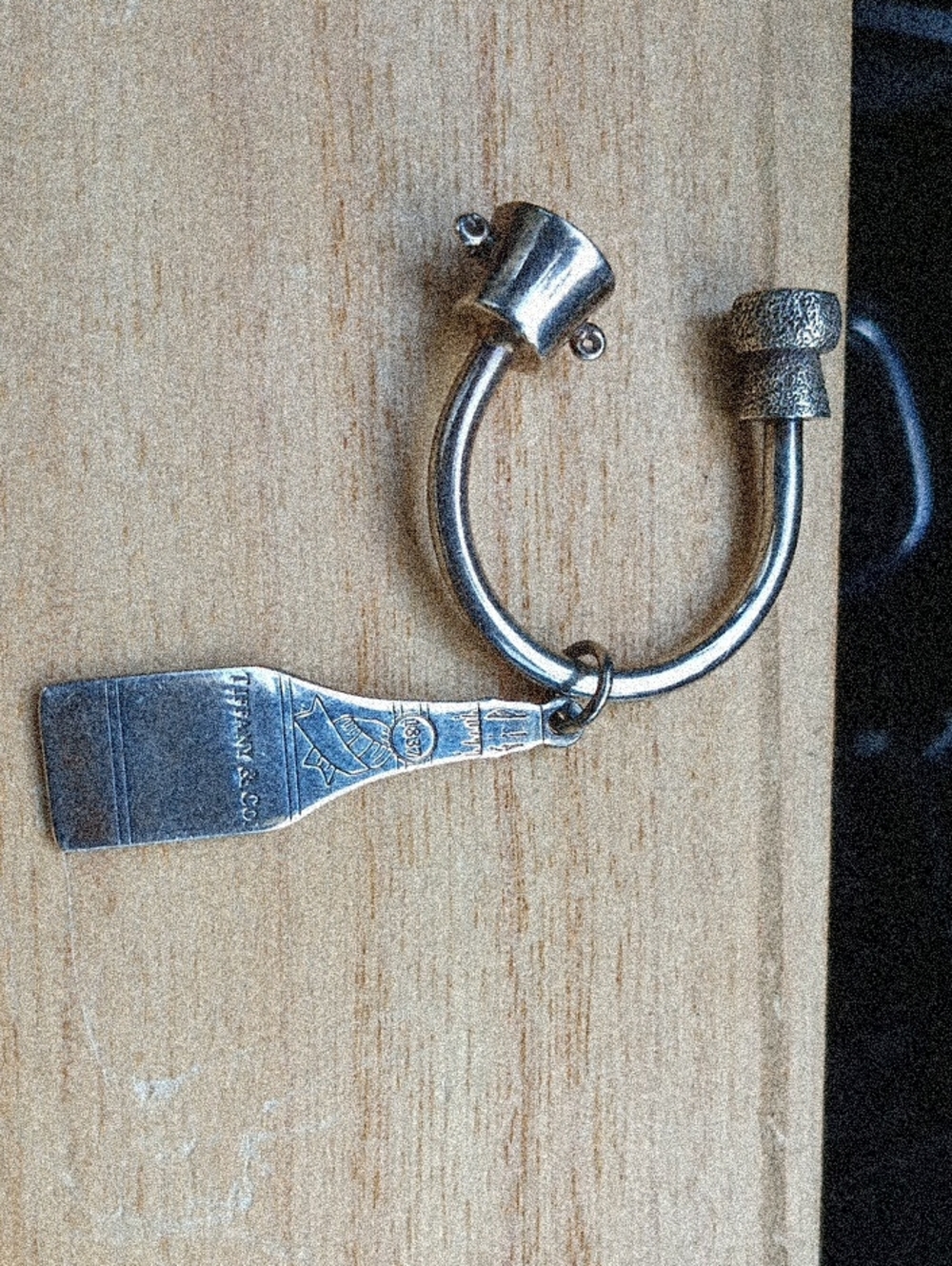 Tiffany & Co. Silver Keyring Grooming Brush Tool